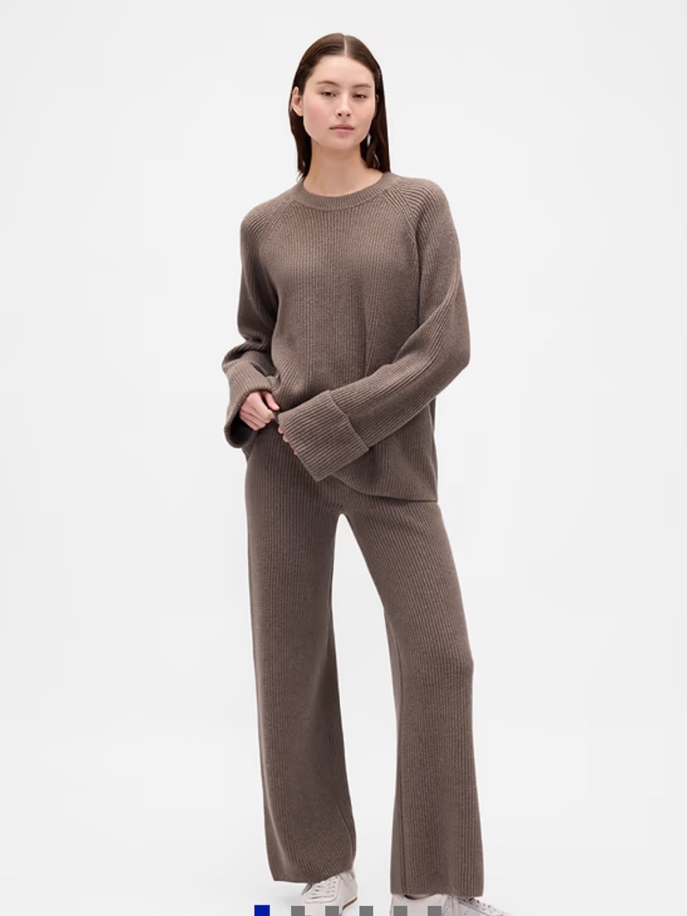 GAP CashSoft Shaker-Stitch Sweater Pants